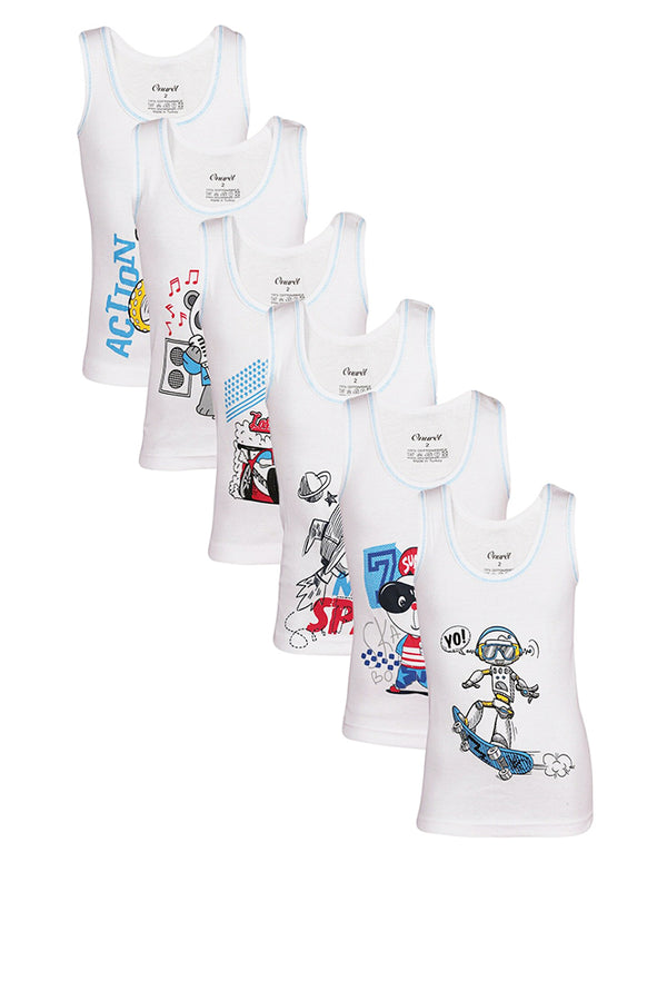 Φανέλα για Αγόρια (6 Τεμαχιων)